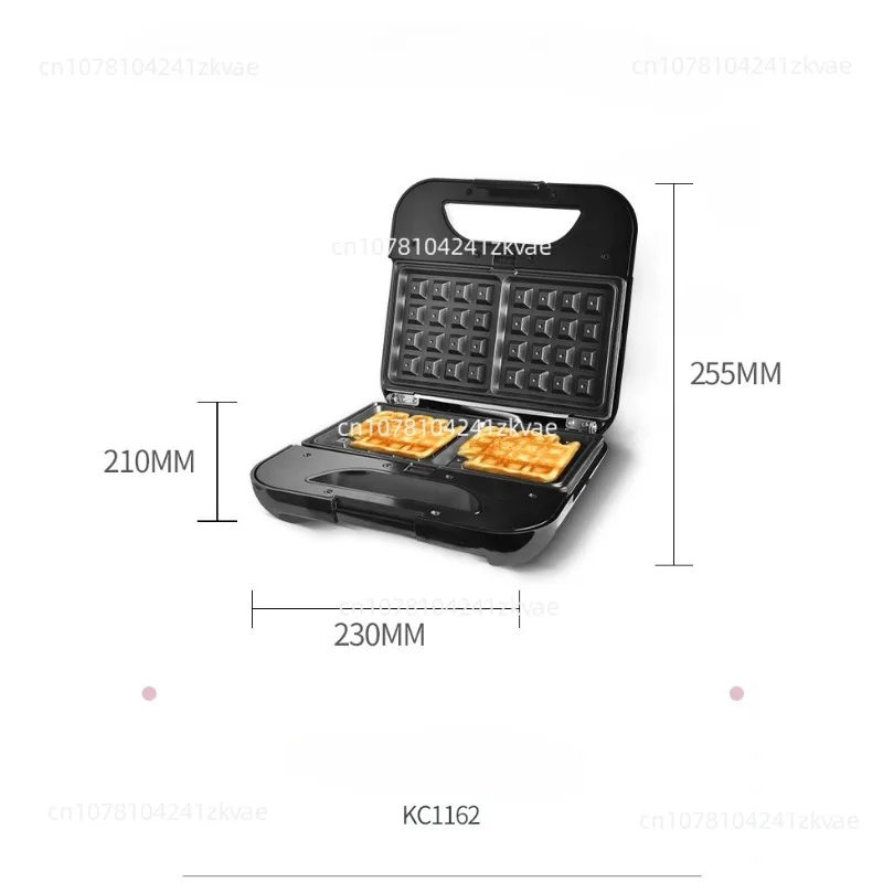 Two-piece Non-stick Baking Pan, Pancakes, Sandwiches, Donuts, Barbecues, and Home Multi-function Seven-in-one Waffle Maker