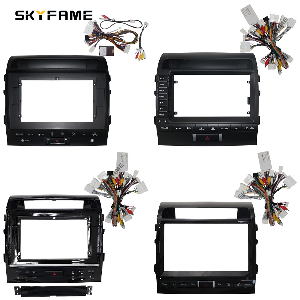 

SKYFAME Car Frame Fascia Adapter Canbus Box Decoder Android Radio Dash Fitting Panel Kit For Toyota Land Cruiser 200 LC200