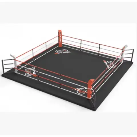 Hot Selling Ropes 4mX4m Boxing Ring Custom Collapsible for Muay Thai Tracking