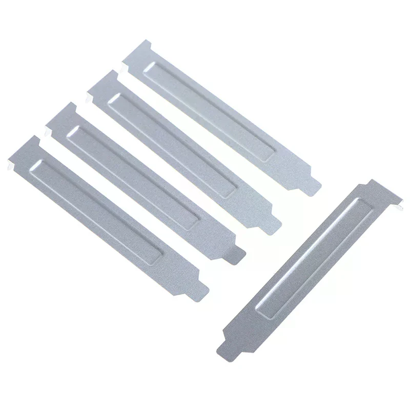 5pcs 12cm Silver PCI Slot Cover PC Computer Case Dust Filter Blanking Plate