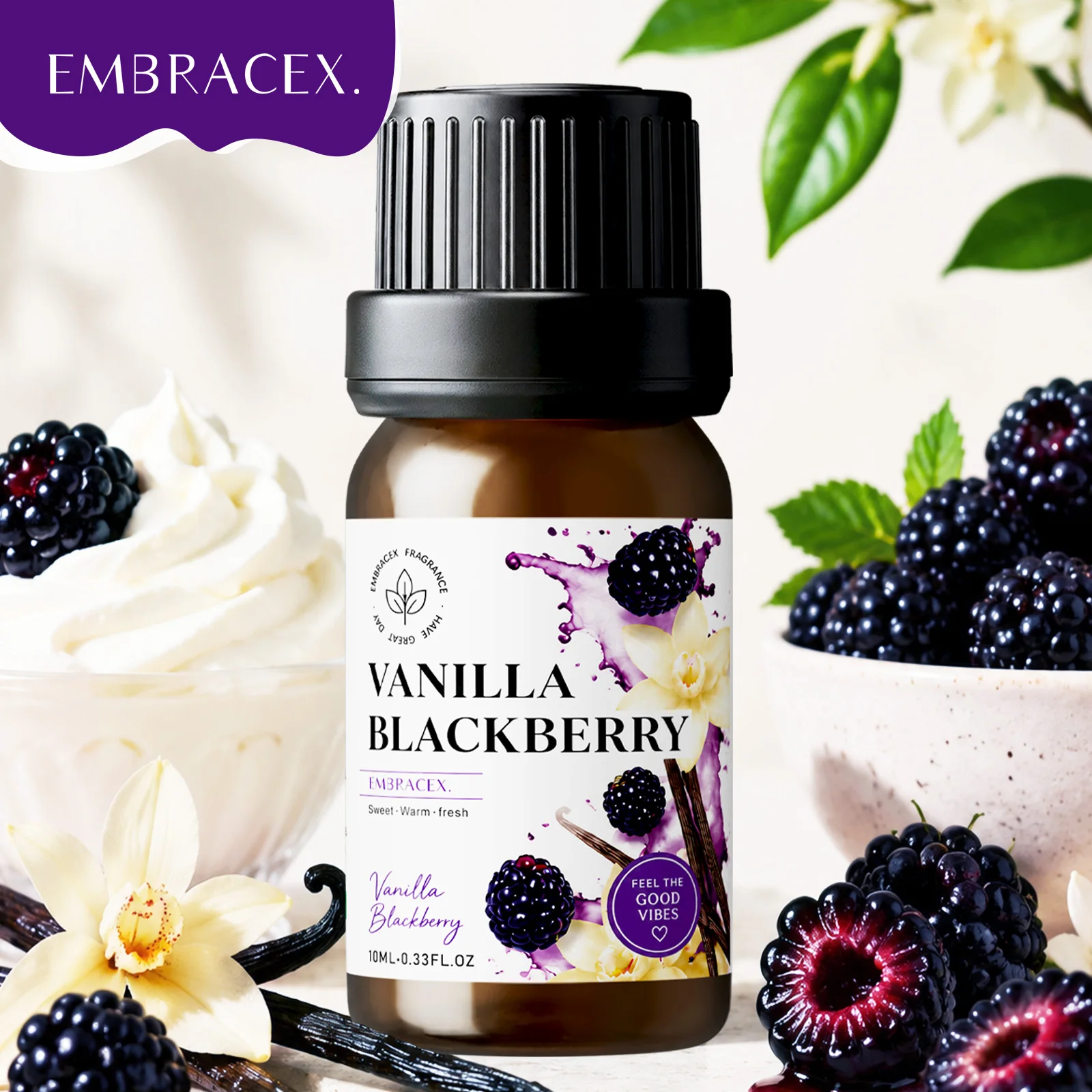 10ml Vanilla Blackberry Fragrance Oils Long Lasting Humidifier Diffuser Fragrance For Home Car Air Freshener Gift For Friends