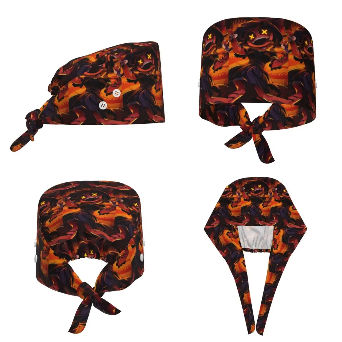 Murder Drones Cartoon Anime Scrub Hat Doctor Working Surgical Cap Unisex Adjustable Nursing Caps for Dentist