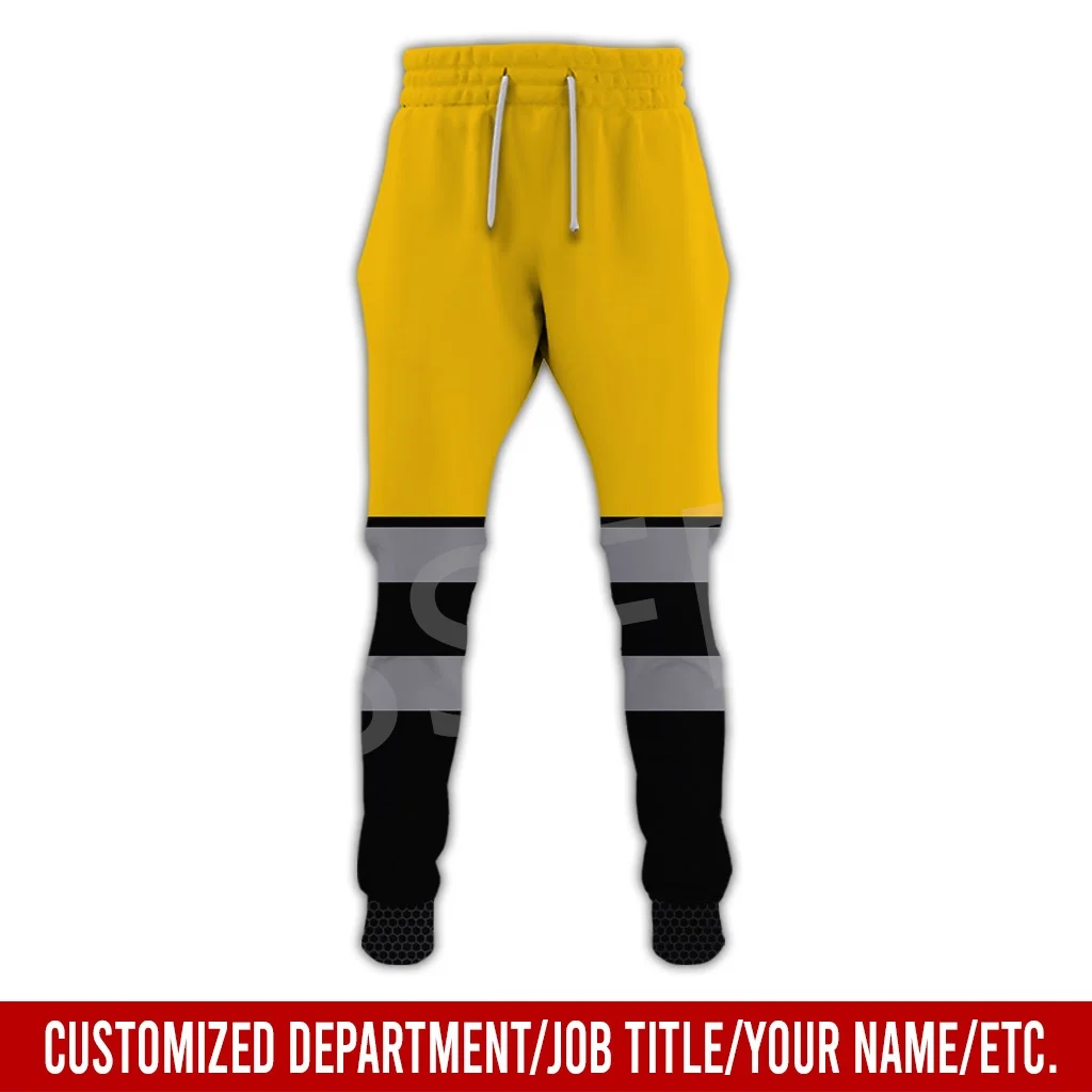 Tessffel Cosplay Crane Heavy Equipment Operator Worker Customize Name 3DPrint Casual Trousers Streetwear Loose Sports Pants A3