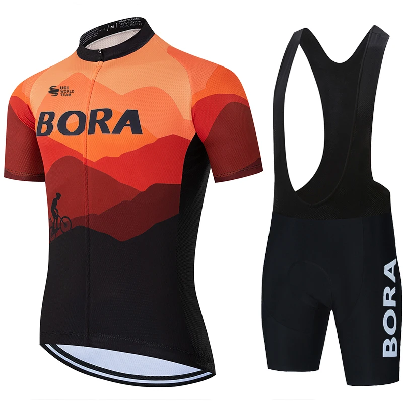 Mtb Jersey Cycling Bib Pants Man Clothes UCI BORA 2026 Sports Set Men Men's Jacket Bikes Uniform Tricuta Clothing Jerseys Gel