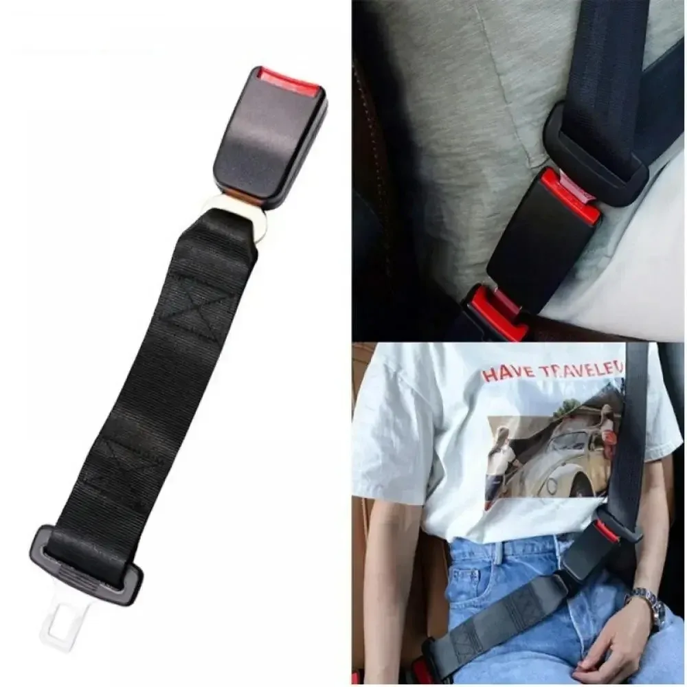 Universal Car Seat Belts Safety Belt Webbing Extender Auto Extension Buckle Seat Belts Extender Car Seat Belt Accessories