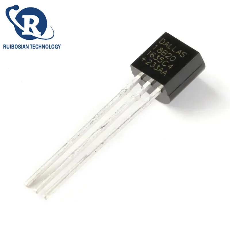 10pcs/lot  DS18B20 TO-92 18B20 chips Temperature Sensor IC 18b20 diy electronic Sensor Electronic chip