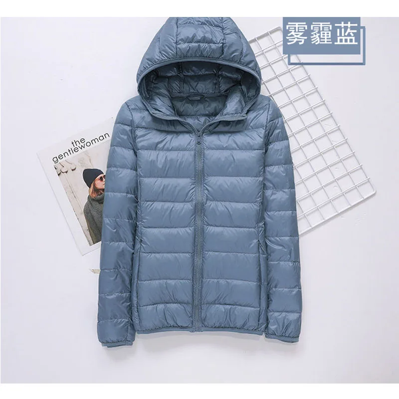 レディース パフジャケット 多色展開 春秋新作 女性用 超軽量 パッカブル フード付き ダウンコート