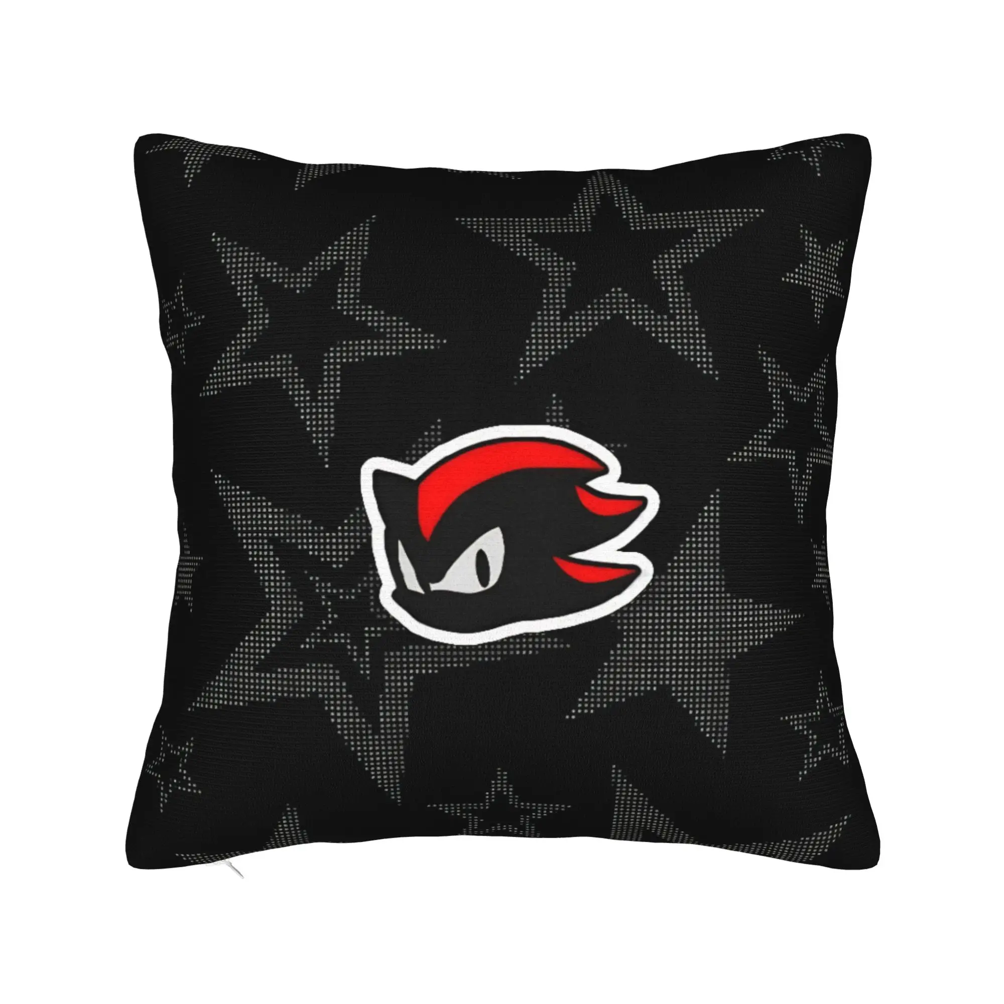 Shadow The Hedgehogs Pillowcase Double-sided Printing Cushion Cover Gift Cartoon Pillow Case Cover Home Square