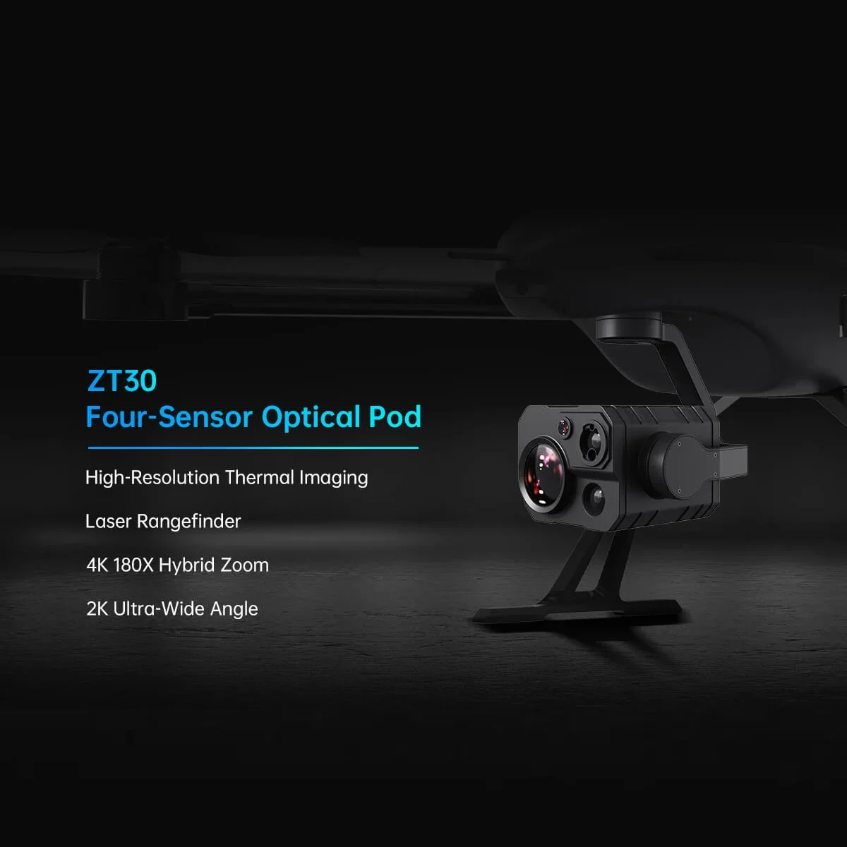 2026 NewT30 Gimbal Camera Dr-one with High Resolution AI Optical Pod & Long Range Heavy Payload Optimal Evtol Dr-one Accessories view 4