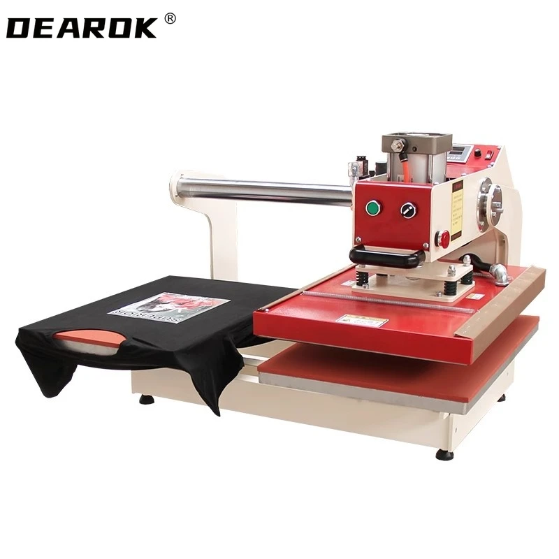 

Double-position Heat Press Machine Pneumatic Automatic Hot Stamping Apparatus DIY T-Shirt Printer Automatic Press Tool 38x38CM