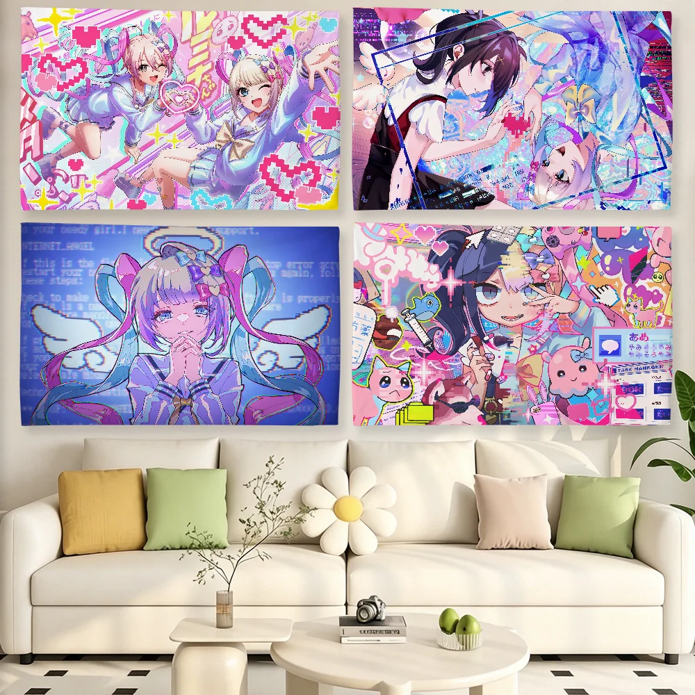 Game N-Needy Girl Overdose flag For Living Room Home Dorm Decor Wall Outdoor Camping Party Banner Gifts
