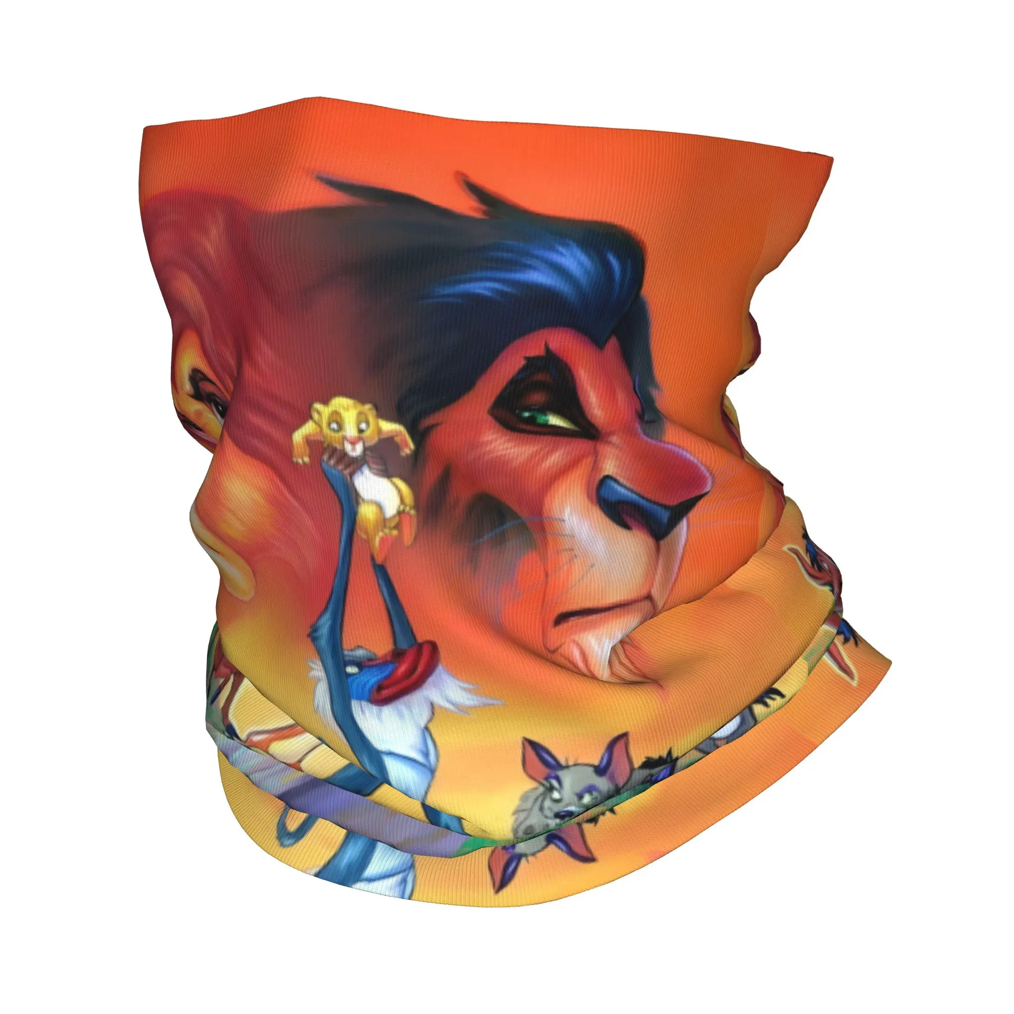 

Индивидуальный шарф-труба/бафф/бандана/гетр с дизайном «Король Лев» (аниме-стиль) для мужчин и женщин, для катания на лыжах и велоспорта, зимний, с защитой для лица и шеи