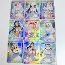 9Pcs/Set Pokemon Cards Misty Dawn Sonia Nessa Mallow Miriam Series Self Made Anime Game Characters Collection DIY Flash Card Toy