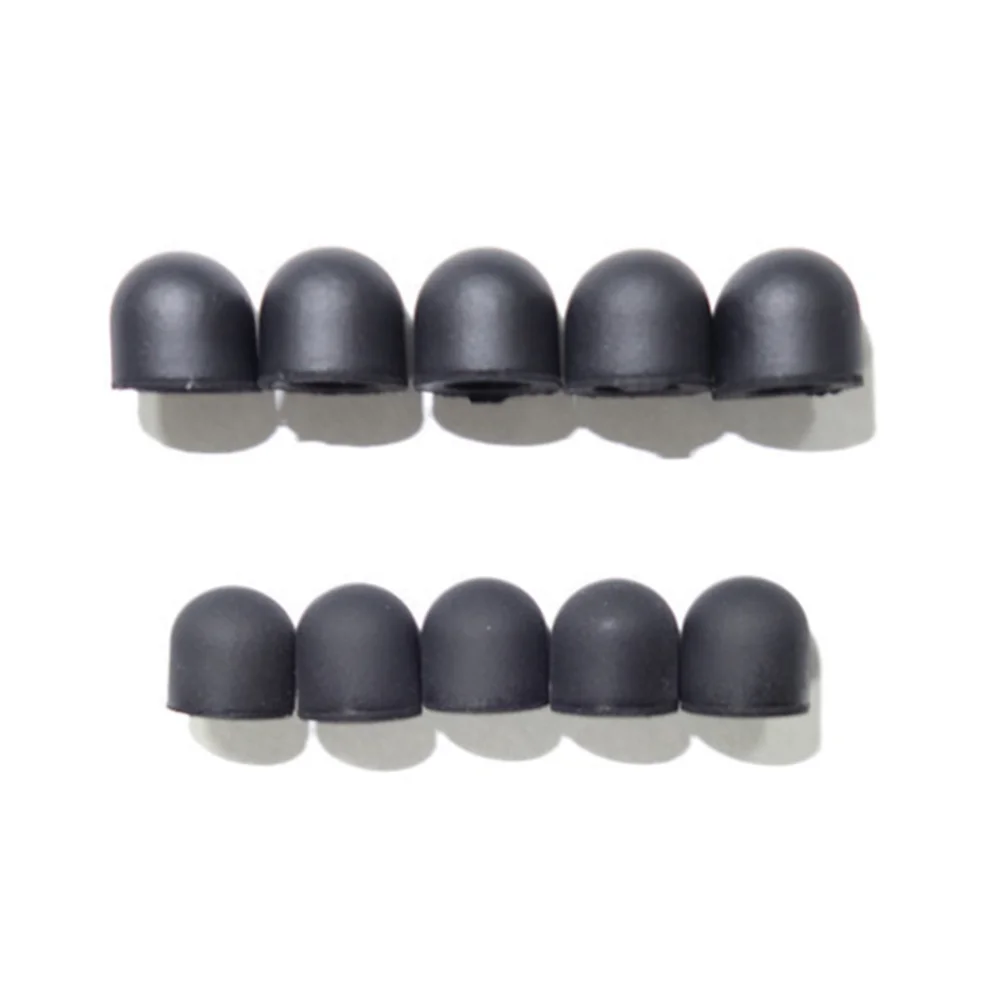 20pcs Mute Silicone Replacement Tip Case Cover Skin for Touch Pencil Stylus Touchscreen Pen (Black)