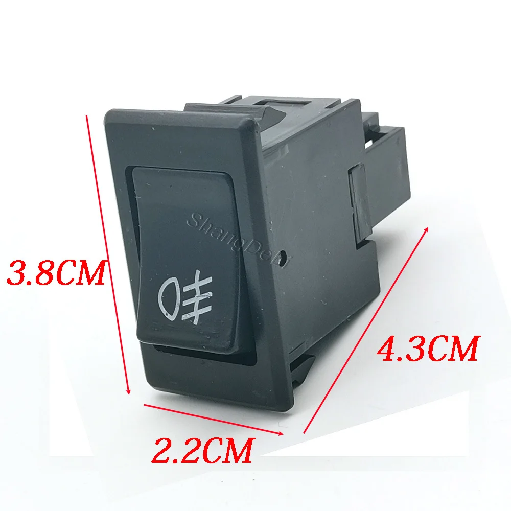 4Pin Rear Fog Lamp Push Button Switch Rear Bumper Light Control Replacement For Mitsubishi Pajero V31 V32 V33