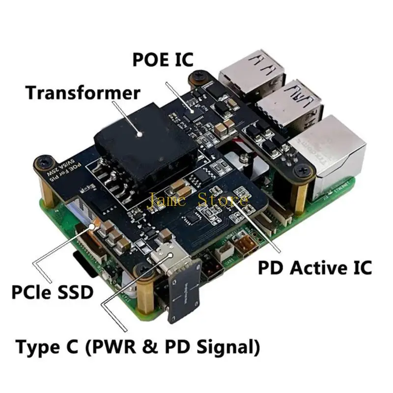 LX0B Power Over Ethernet 802.3af Entwicklungsboard mit Lüfteraustausch