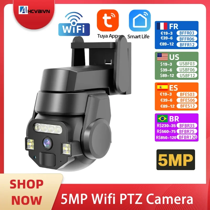 5mp-tuya-wifi-ptz-security-camera-auto-tracking-outdoor-color-night-vision-wireless-cctv-video-surveillance-camera-smart-life