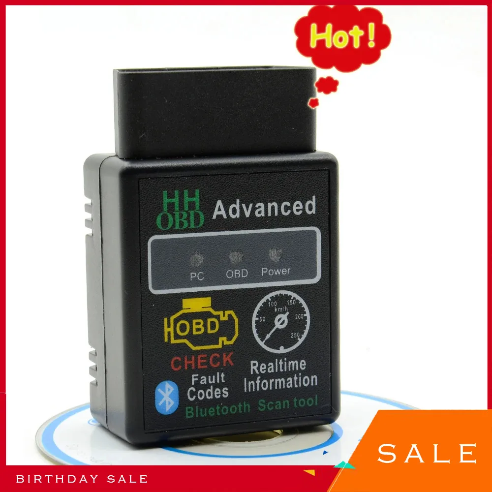 

Super Obd Mini HH Elm327 Bluetooth Obdii Автомобильный сканер Elm 327 Obd2 автомобильный диагностический инструмент работает на Android Torque