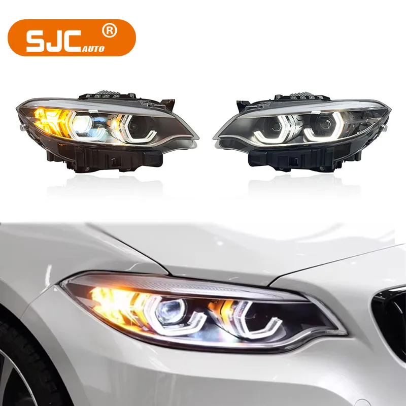 

LED Head Lights for 2 Series F22 M2 F23 2014-2021 New Upgrade Lens Car Lighting DRL Front Lights Plug & Play(1 pair)