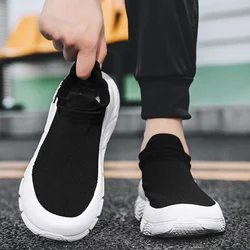 2024 Summer Men's Sneakers High Quality Thick Sole Men Casual Sneakers Mesh Walk Breathable Basic Comfortable Running Shoes Man