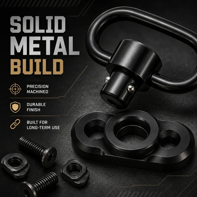 High Toughness Metal Connect Loop Quick Push Button Release Design Complete Installation Accessory Set
