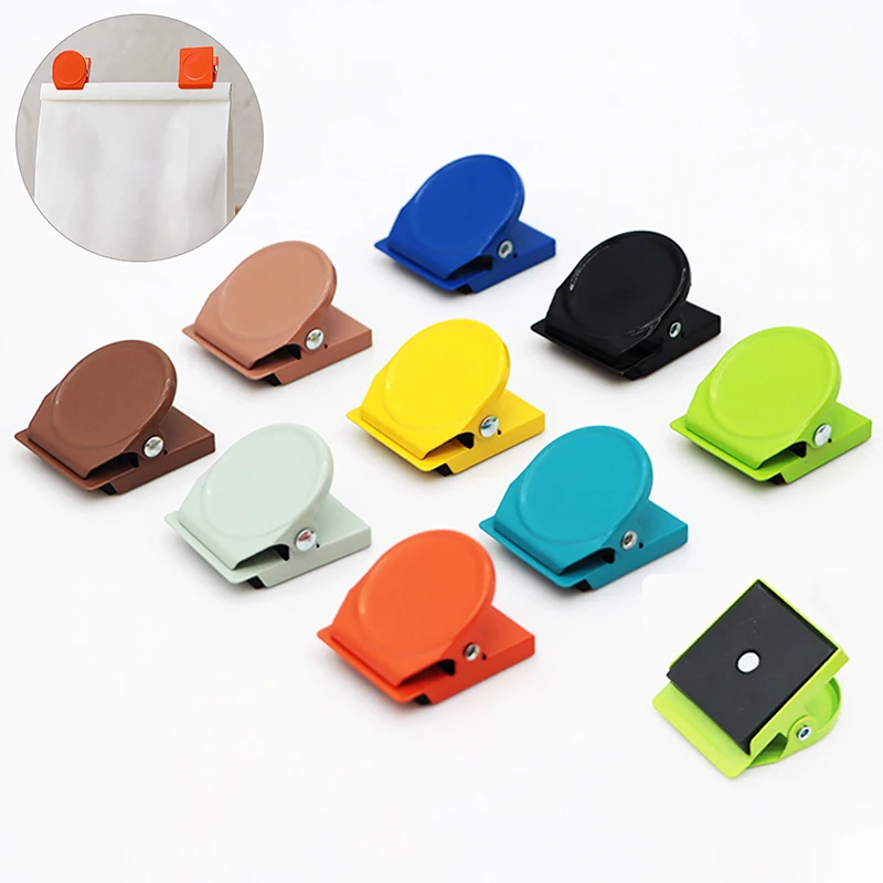 Magnetic Clips For Refrigerators, Colorful Mini Magnetic Clips, Memo Clips, Round Photo Clips, Suitable For Home And Office Use