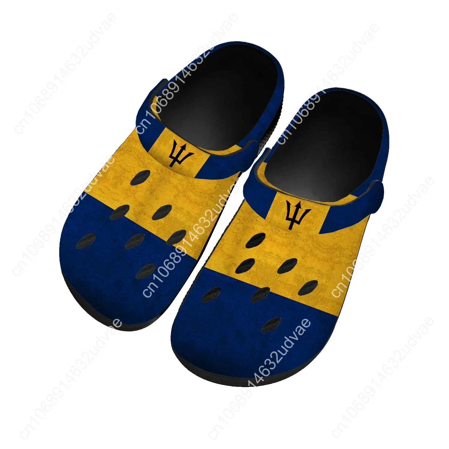 Barbados National Flag Water Shoes Men Women High Quality Home Garden Clogs Custom Sandals Beach Breathable Hole Slippers