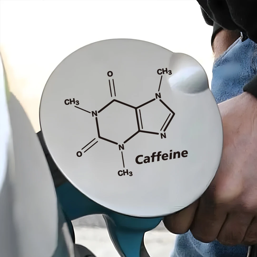 1Pc Caffeine Element Molecule Vinyl Sticker Waterproof Decal for Car Motorcycle Truck Window Decor