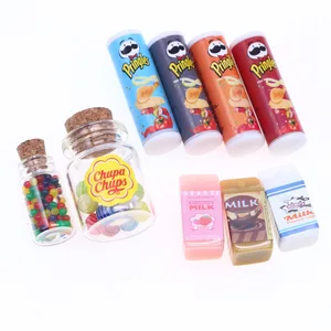 ドールハウスミニチュアフードチップボトルロリポップドールハウス装飾アクセサリーキッチンシーンのロリポップとロリポップ 12ベストセールス融解アイスクリームの彫刻-1