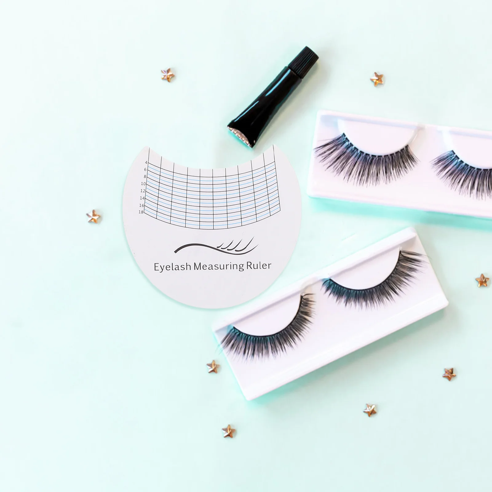 10 قطعة بطاقة قياس طول الرموش دقيقة لاش الضفيرة أداة القياس رمش تمديد المعونة لاش الفنان لوازم #5