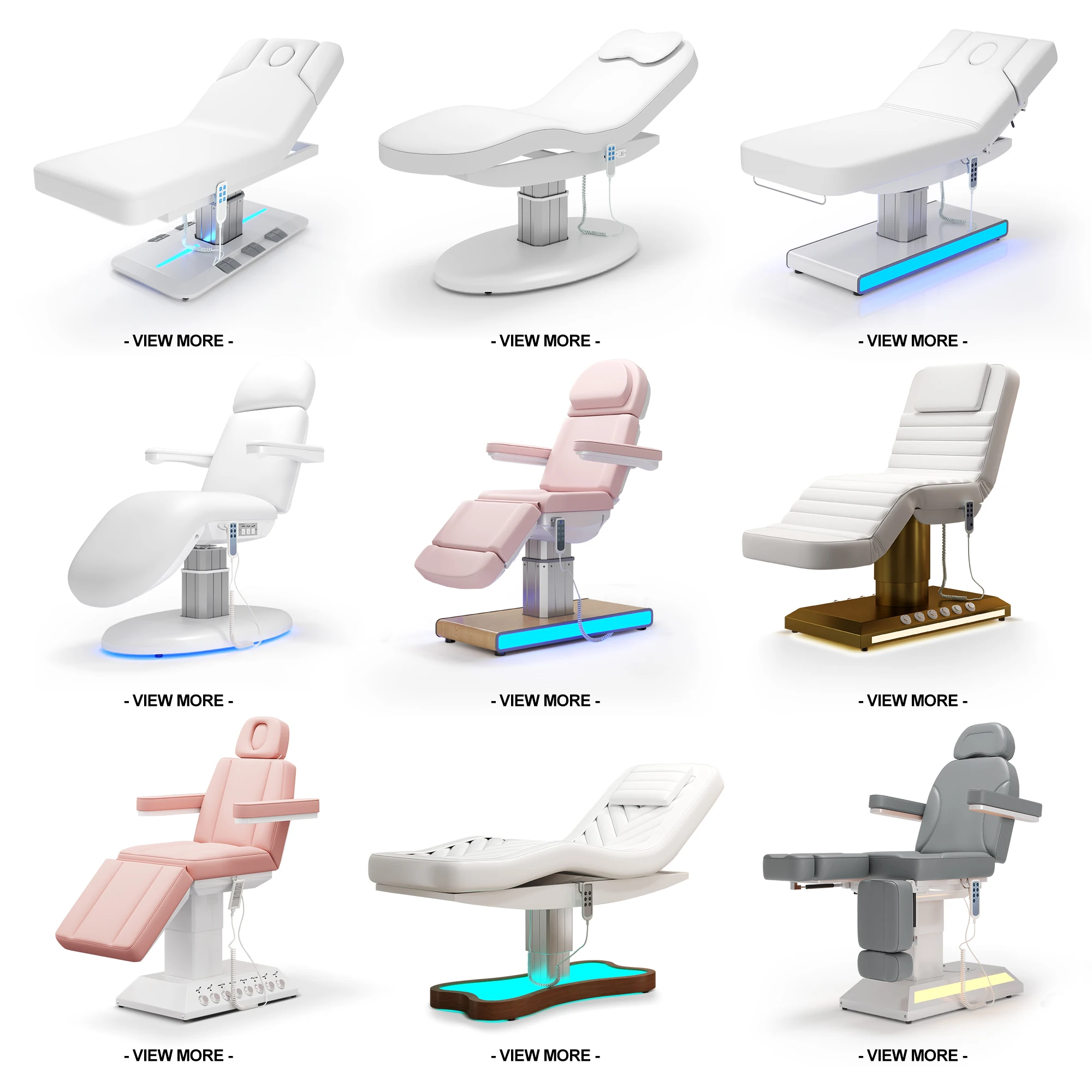 

Factory Wholesale Electric Massage Tables Beds For Salon Modern Head Spa Massage Bed Electric V4 Massage Bed