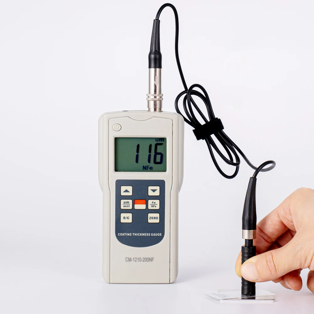 Coating Thickness Gauge AC-112-200NF  0~ 200um Miniature Coating Thickness Gauge Aluminum-based Eddy Current NF Type