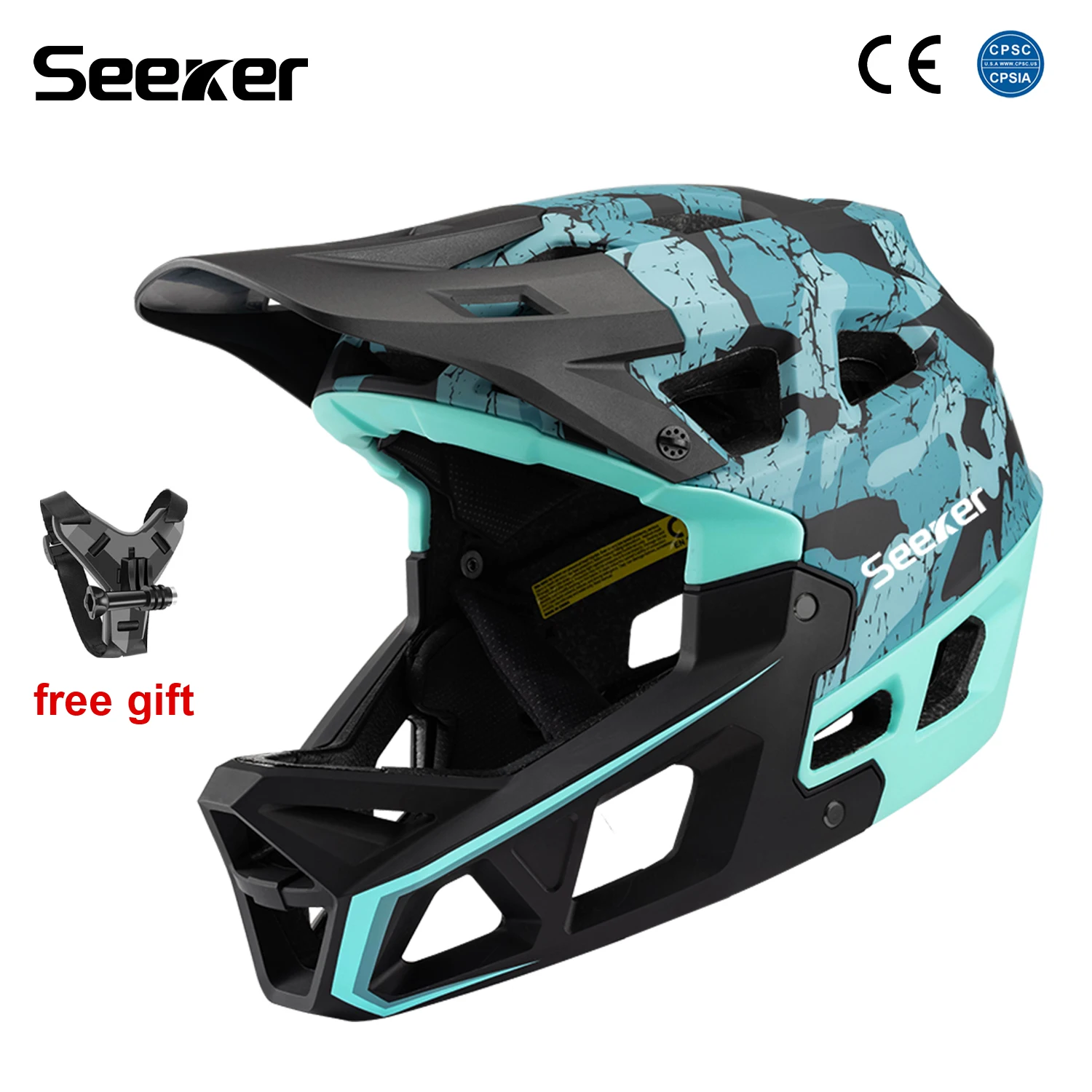 

UMUSEEKER mountain bike off-road full-face helmet lightweight impact-resistant downhill helmet bicycle outdoor riding helmet