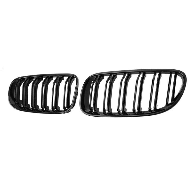 

ABS 2-Slat Gloss Black Front Kidney Grille Replacement for BMW E92 3 Series 2010-2013