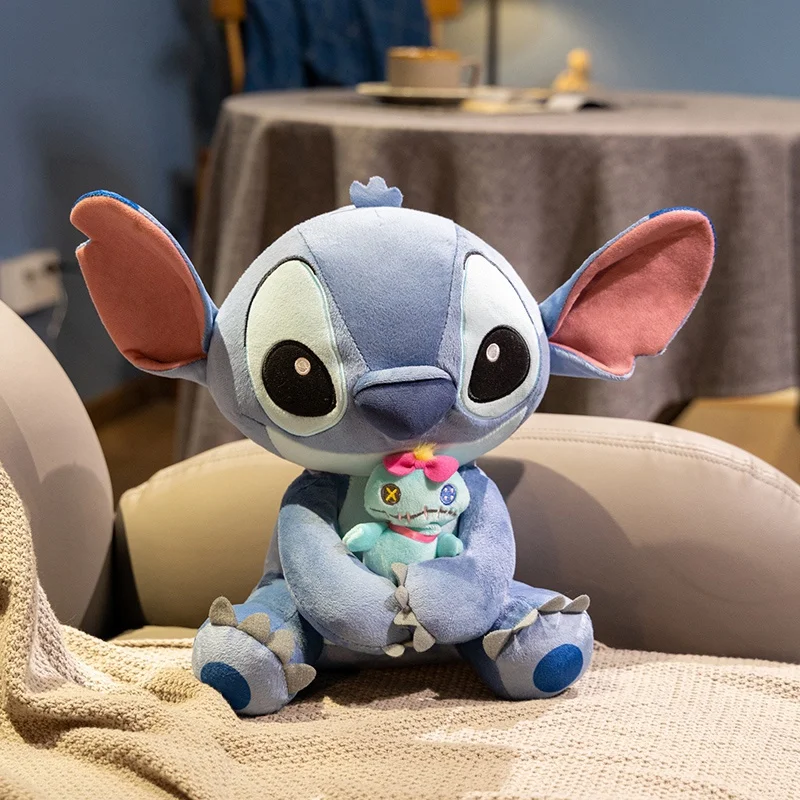 Originele Stitch Met Scrump Knuffel Cartoon Gevulde Anime Knuffels Mooie Pop Zacht Slapen Pop Meisje Kinderen Verjaardagscadeautjes