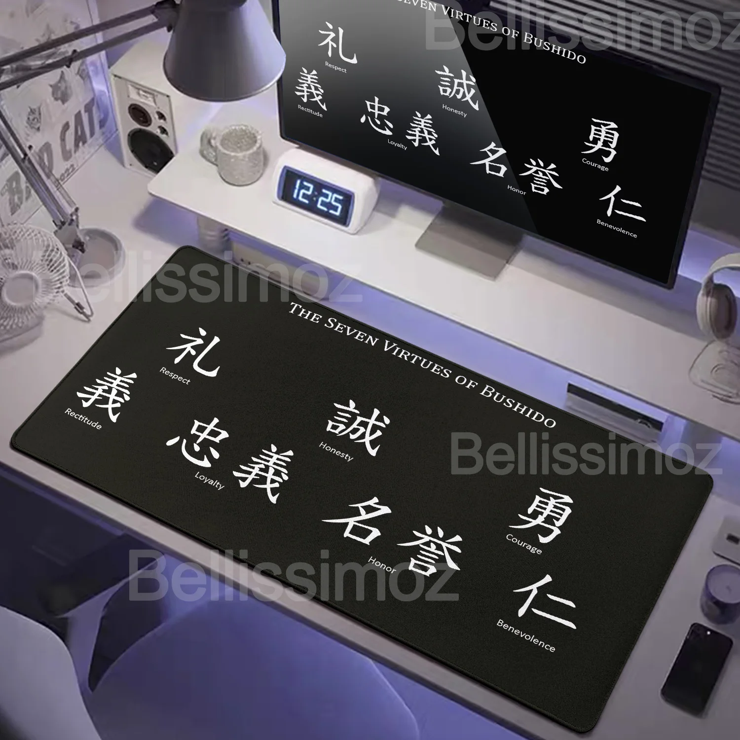 

Hanzi Symbol E-Sports Mousepad Large Locking Edge Mouse Mats Chinese Character "Love" Speed Mouse Pad 900×400mm Surface Desk Mat