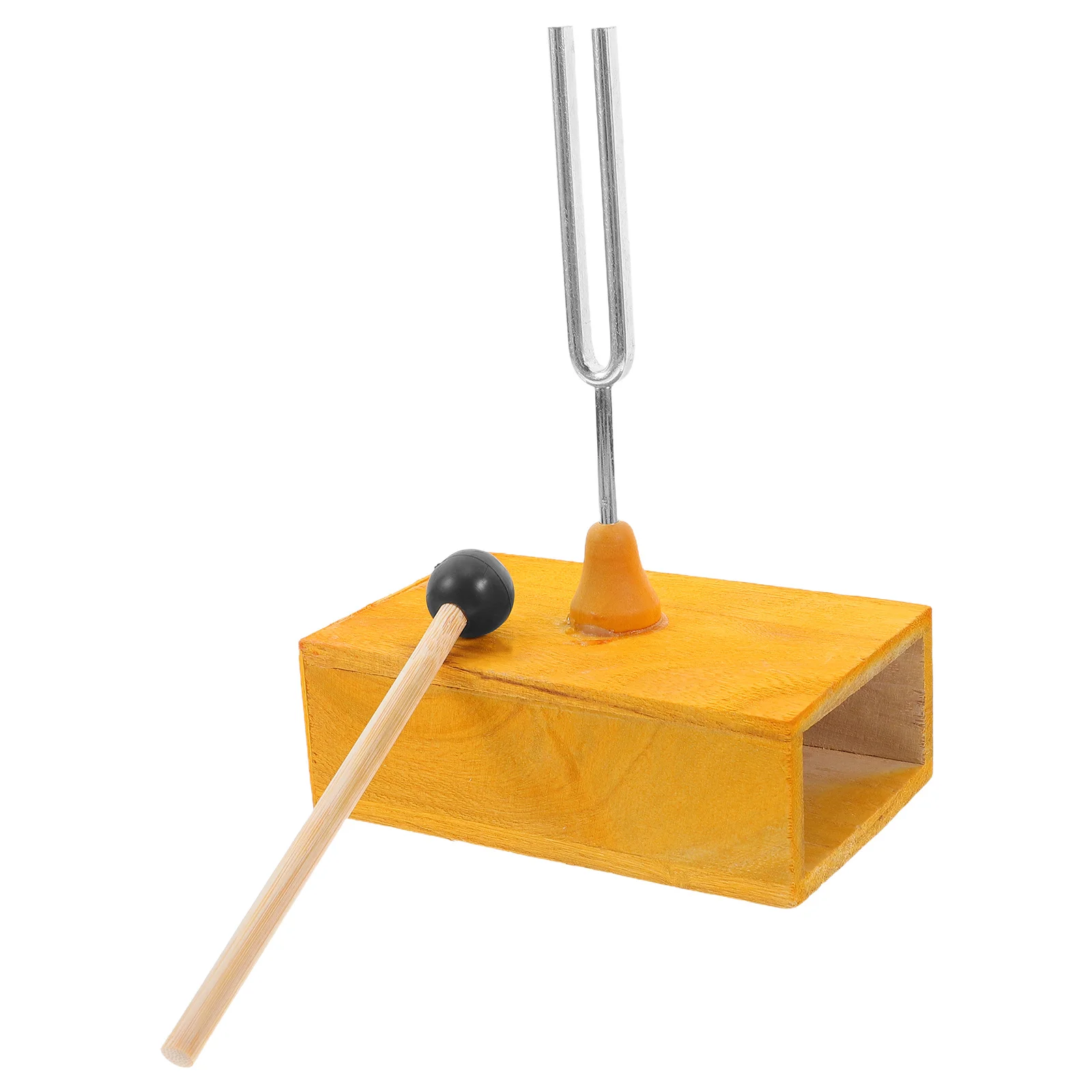 

1Set Resonance Hertz Fork Wooden Sound Box Physics Experiment Teaching Tool Middle School Science Lab Acoustic Education