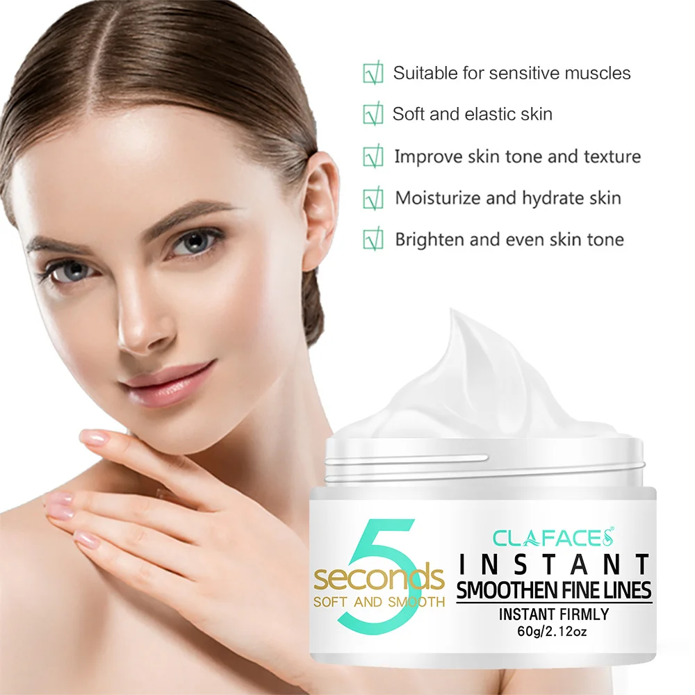 5 Seconds Remove Wrinkles Face Cream Smoothes Wrinkles Face Firming Anti Aging Lifting Moisturizing Remove Fineline Skin Care