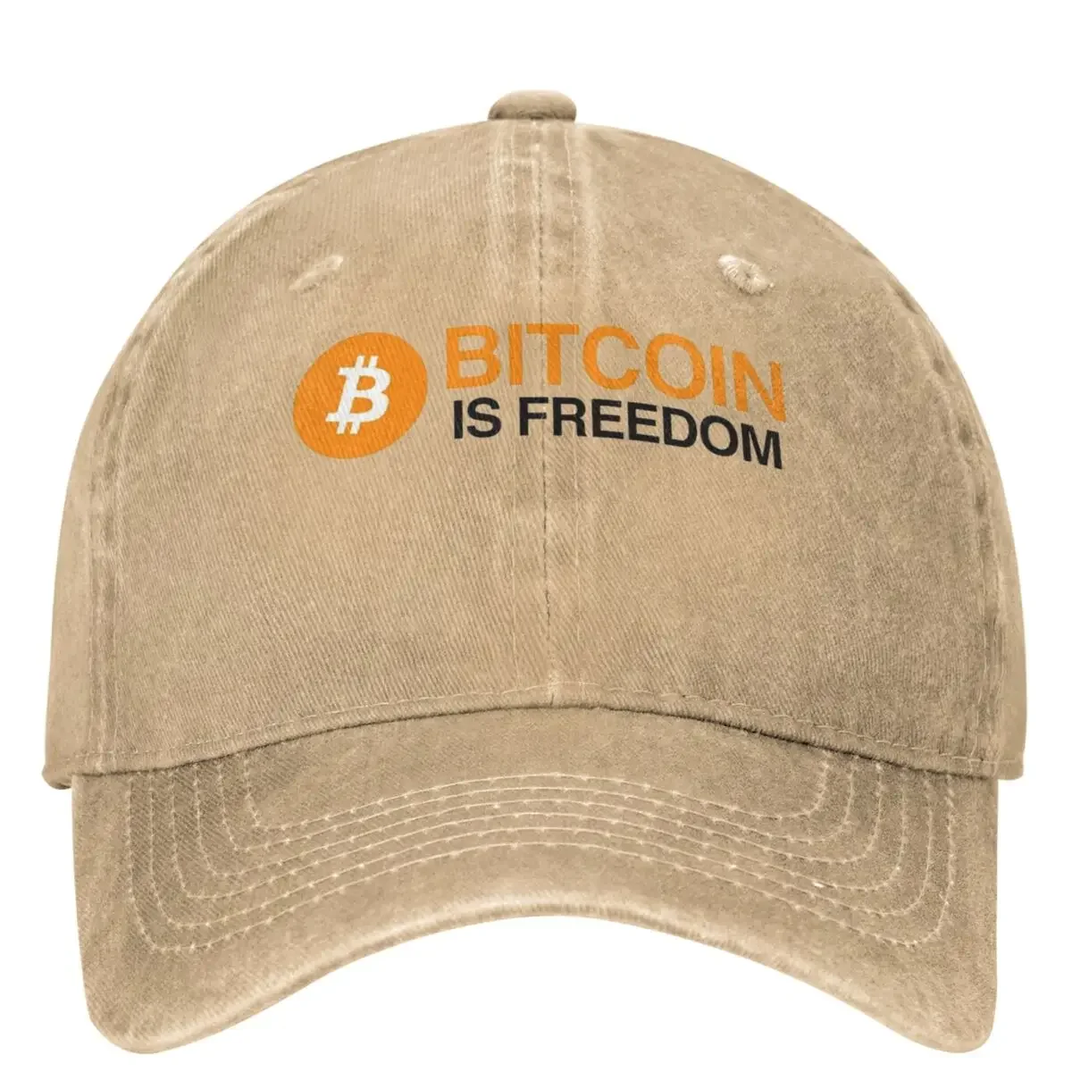 Bitcoin adalah Freedom topi bisbol klasik Mata uang Kripto olahraga luar ruangan topi Trucker dicuci bersirkulasi topi bisbol bergaya dewasa