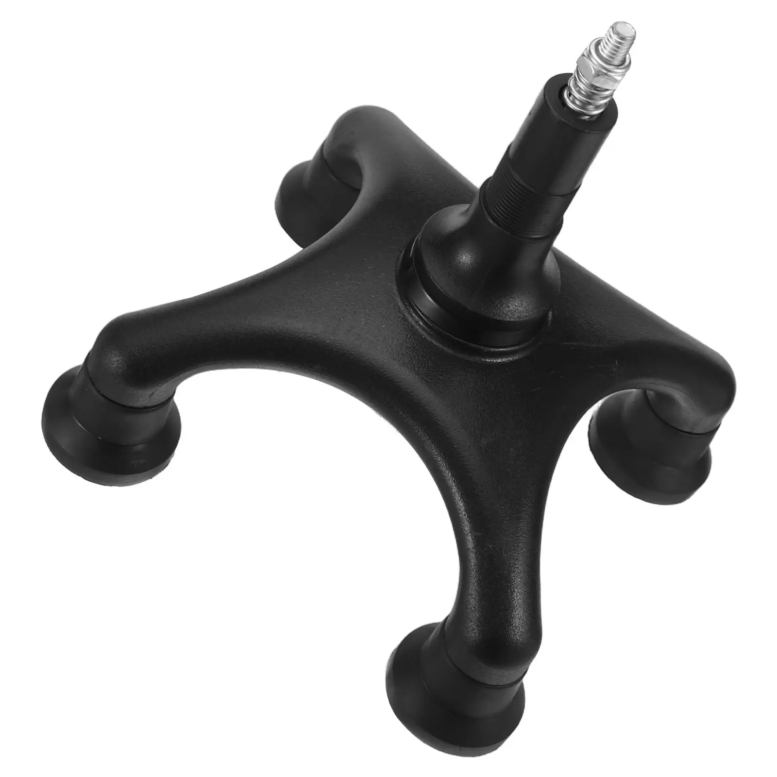 

Сменная четырехточечная насадка для трости с вращающимся основанием, противоскользящие накладки на опоры, легкая, простая в установке, для трости-костыля