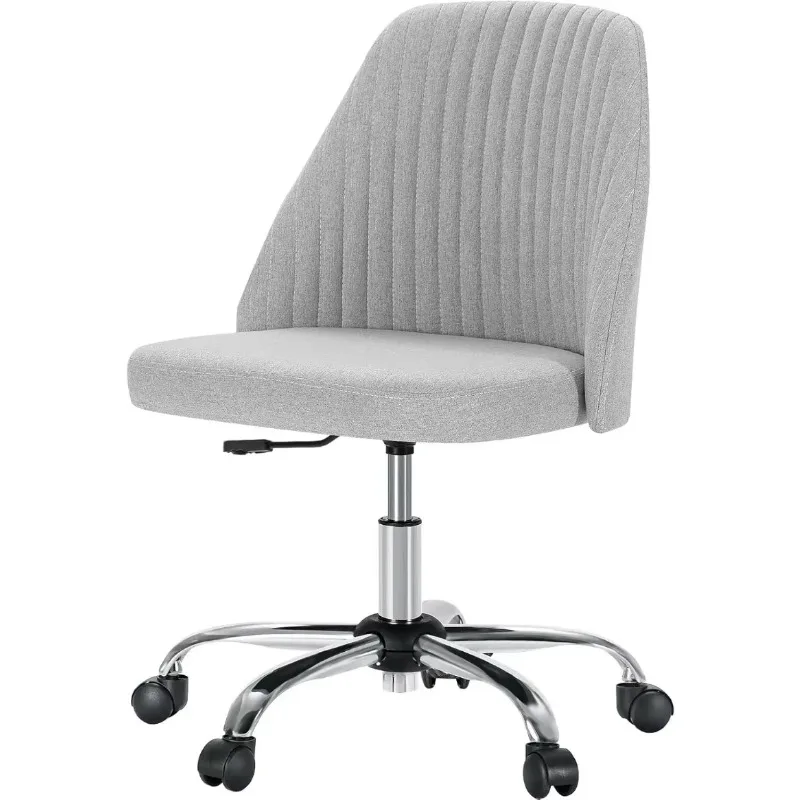 

MCQ Office Desk Chair, Modern Cute Rolling Vanity Swivel Task Chairs with Wheels Comfortable Back Seat Armless