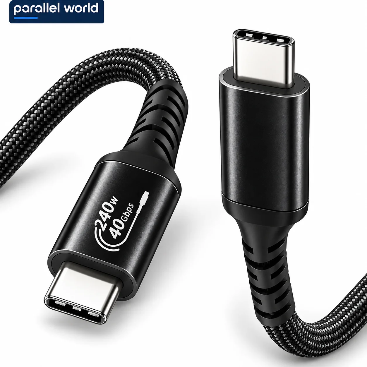 40Gbps USB4 USB C Cable, 240W PD 3.1 Fast Charging 8K Dual 4K Video Data Cable for Thunderbolt 4 MacBook SSD Dock iPad iPhone 17