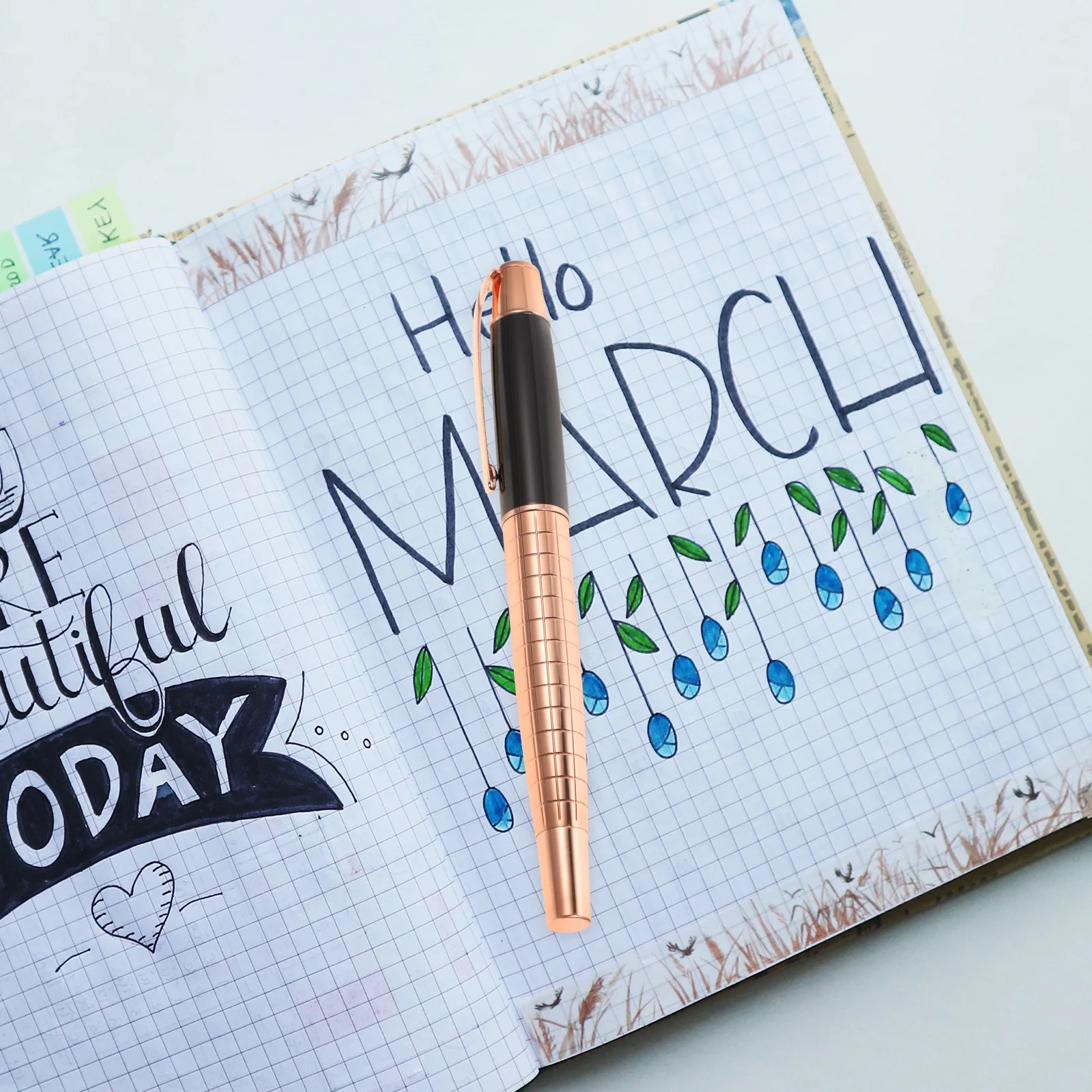 

Refillable Office Gel Fine Tip Writing Business Sign Pen With Lid For School Stationery Portable Metal Pen Gift For Student