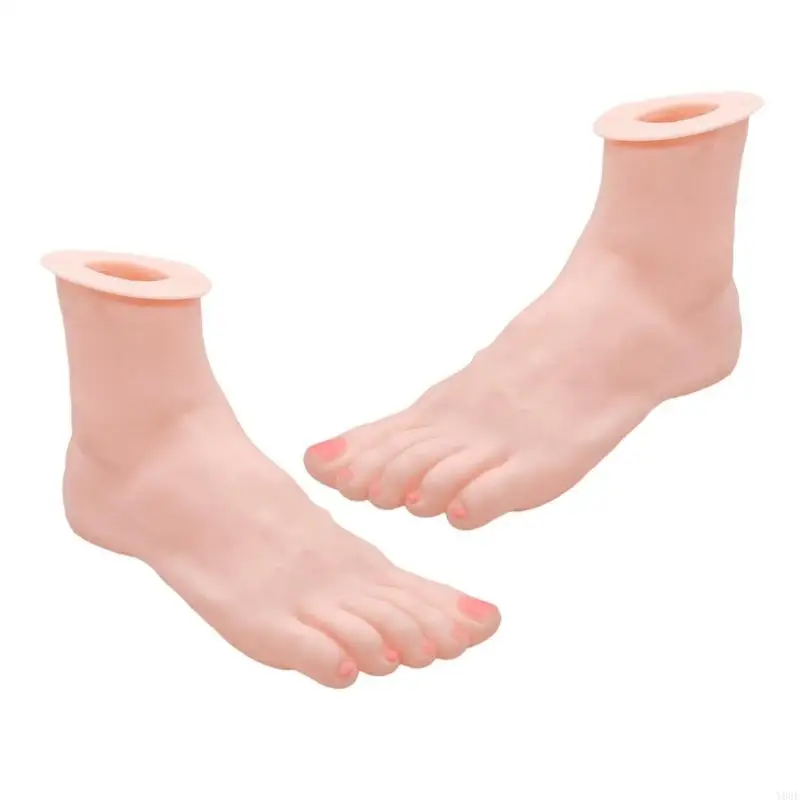 Versatile Silicone Hand and Foot Models Adjustable Silicone Hand Foot Models for Beauty Artists Accessory Display Y08E