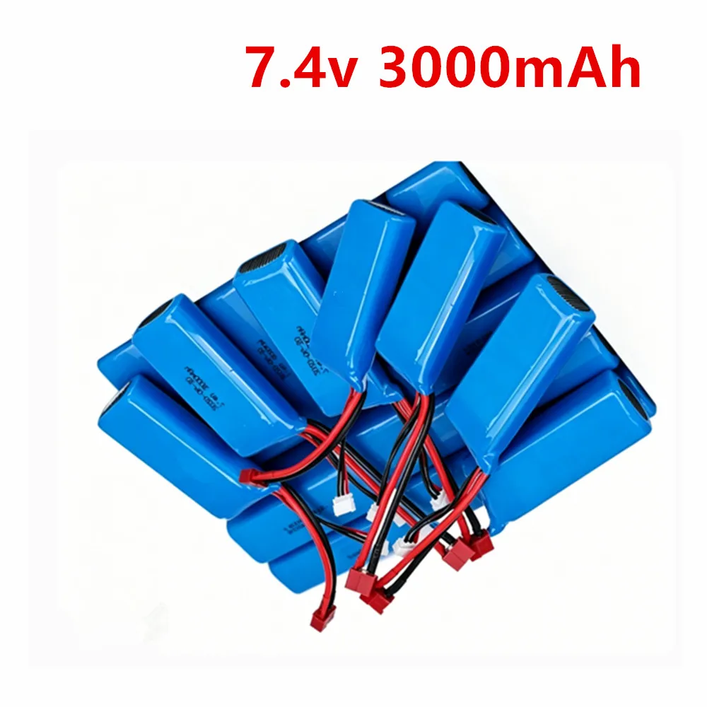 7.4V 3000mAh Lipo Battery 2S for Wltoys144001 124018 124019 104001 124016 124017 144002 104009 rc car R/C truck spare parts
