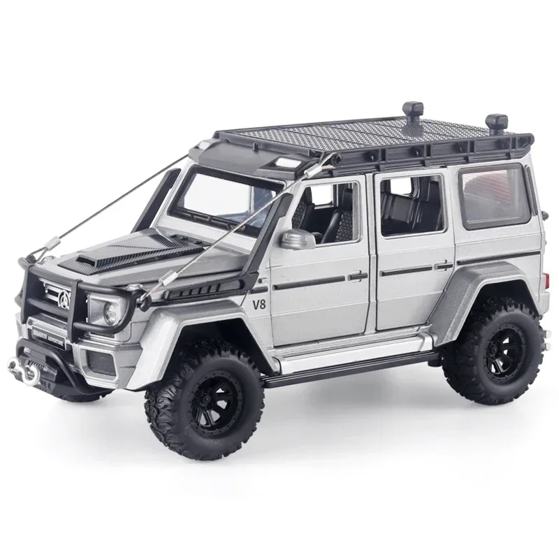 1:24 Mercedes Benz G550 Off Road SUV Alloy Model Car Diecast Vehicle Toy Model Simulation Car Sound & Light Toys For Kids Gifts