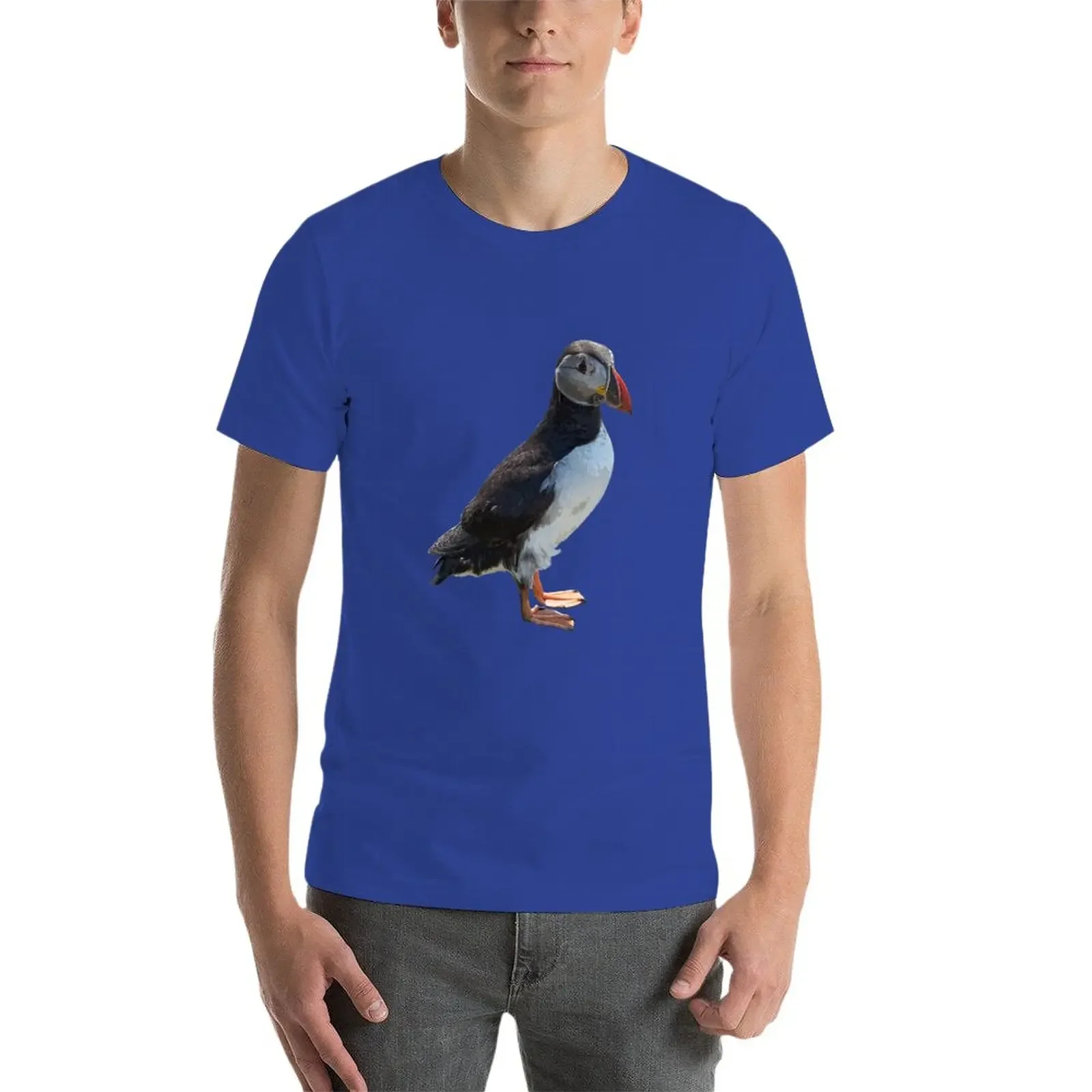 Atlantic Puffin Color Print T-Shirt summer clothes plus size t shirts boys white t shirts t shirt for men