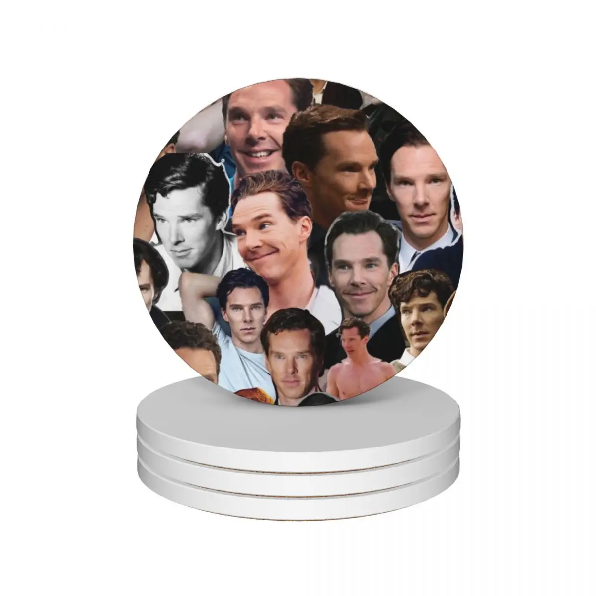 

Benedict Cumberbatch Collage Ceramic Coasters (Set of 4) ceramic for cups set christmas Coasters