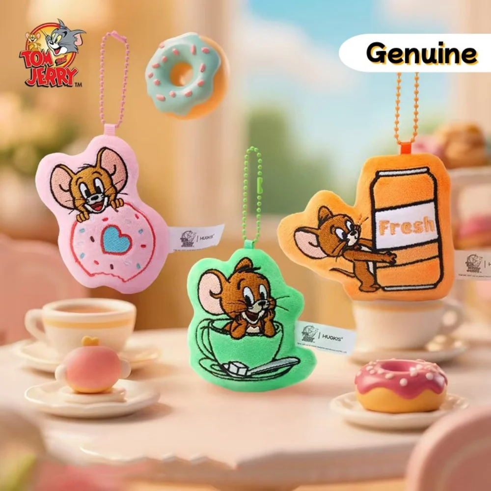 

Подлинная аниме Том и Джерри, магнитная плюшевая игрушка, слепая сумка, кавайный персонаж мультфильма, наклейка на холодильник, студенческий рюкзак, украшения, подарок