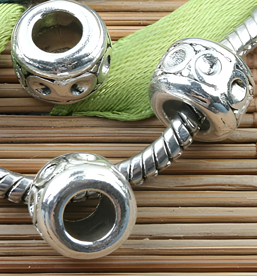 20pcs  9x7mm ,hole:5mm    Alloy matel tibetan silver  vintage spacer beads        HWEF0076